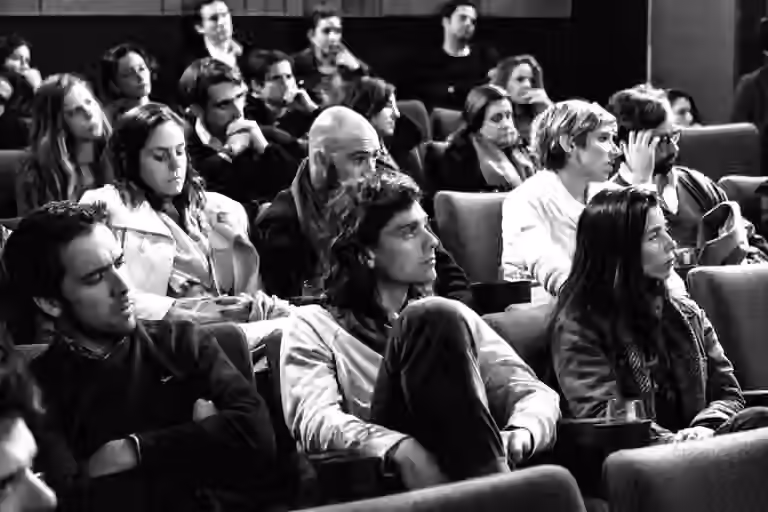 Tech talk audience bw